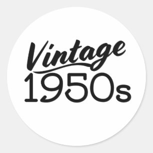 Adesivo Camiseta Vintage dos Anos 50