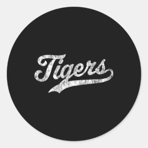 Adesivo Camiseta Vintage Esportiva Nome Mascote Tigres Des