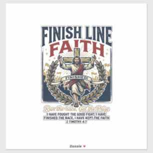 Adesivo Camiseta Vintage Jesus Correndo Maratona Gráfica C
