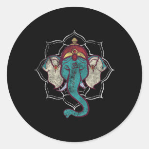 Adesivo Camiseta Vintage Lord Ganesha Hinduísmo Hinduísmo 