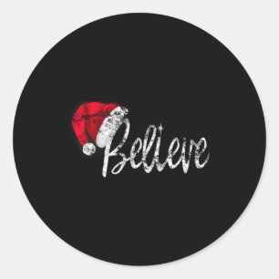 Adesivo Camiseta Vintage Natal - Acredite no Papai Noel