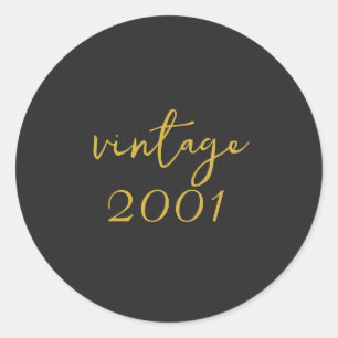 Adesivo Camiseta Vintage Personalizada 2001