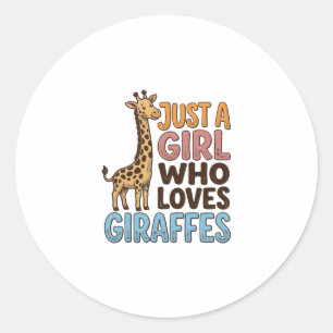 Adesivo Camiseta Vintage Só Uma Garota Que Ama Girafas (5)