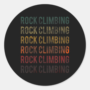 Adesivo Camiseta Vintage Word Retro Distressed Rock Climbi
