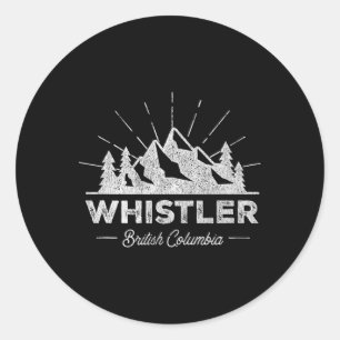 Adesivo Camiseta Whistler Columbia Britânica Camiseta de E
