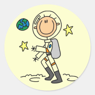 Adesivo Camisetas Básicas de Astronauta e Presentes