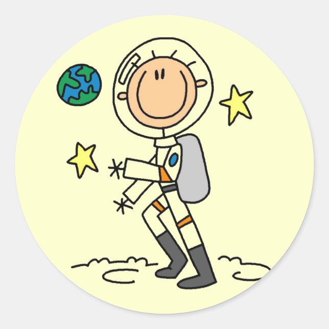 Adesivo Camisetas Básicas de Astronauta e Presentes (Frente)