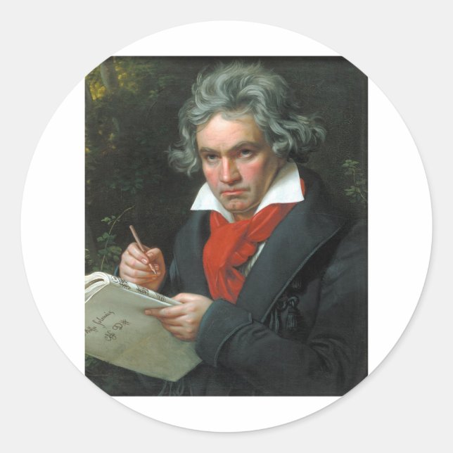Adesivo Camisetas Colecionáveis de Beethoven de Presente À (Frente)
