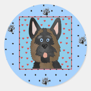 Adesivo Camisetas de cães german shepherd e presentes