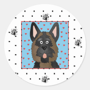 Adesivo Camisetas de cães german shepherd e presentes