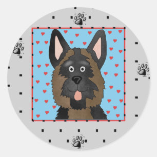 Adesivo Camisetas de cães german shepherd e presentes