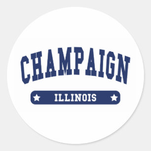 Adesivo Camisetas de Estilo da Faculdade de Illinois