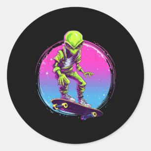 Adesivo Camisetas de skate ótimas Alien Skater - Skateboa
