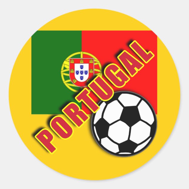 Adesivo CAMISETAS de Ventilador do Mundo PORTUGAL (Frente)