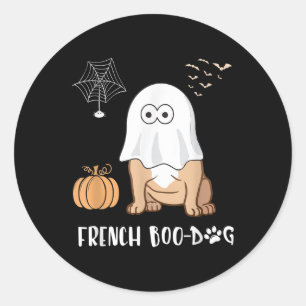 Adesivo Camisetas do Cão-de-Ouro Francês das Halloween