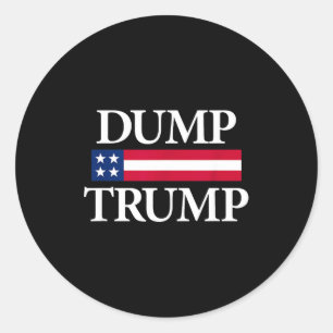Adesivo Camisetas Dump trump preto unissex moderno polític