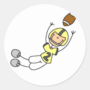 Adesivo Camisetas e presentes amarelos do jogador de futeb