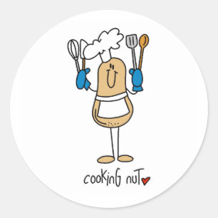 Adesivo Camisetas e Presentes da Noz de Cozinha
