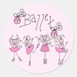 Adesivo Camisetas e Presentes de Ballet