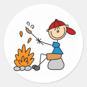 Adesivo Camisetas e presentes de canas quentes assadas por