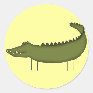 Adesivo Camisetas e Presentes de Crocodilo em forma de Bon