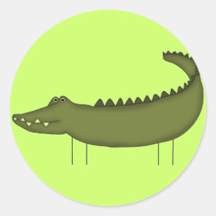 Adesivo Camisetas e Presentes de Crocodilo em Formato de B