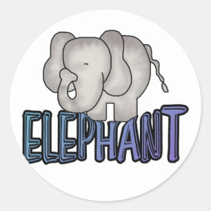 Adesivo Camisetas e presentes de elefante