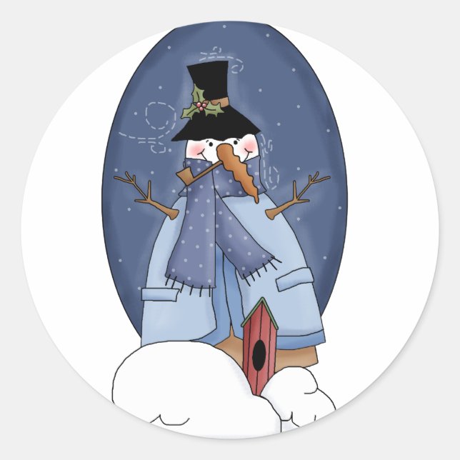 Adesivo Camisetas e presentes de neve (Frente)