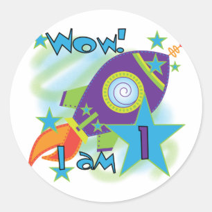 Adesivo Camisetas e presentes de primeiro aniversario de n