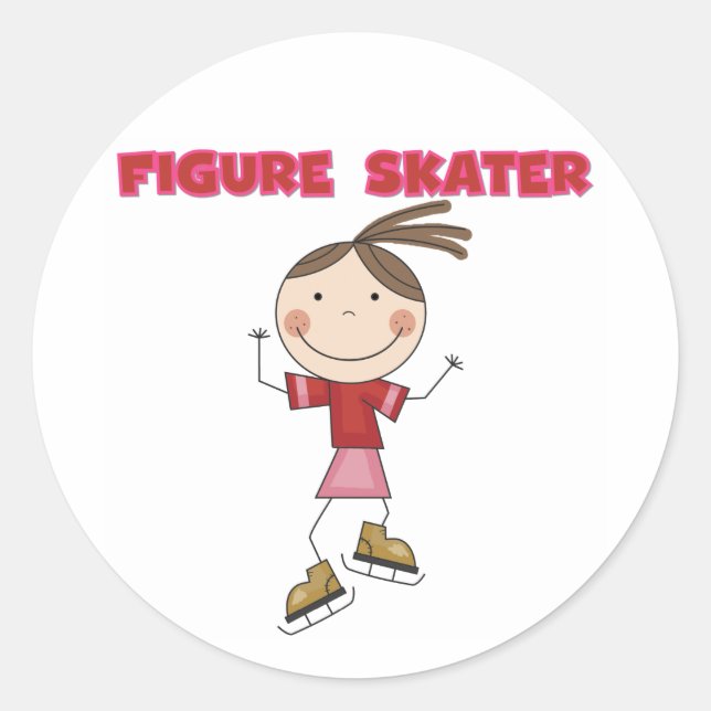 Adesivo Camisetas e presentes de skater do Stick Figure Gi (Frente)