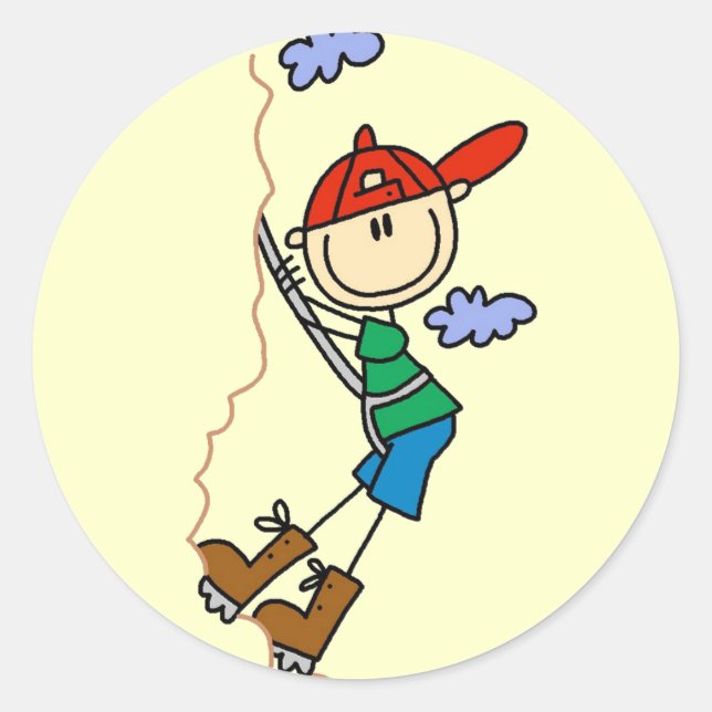 Adesivo Camisetas e presentes de subida das montanhas Stic (Frente)