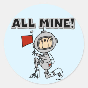 Adesivo Camisetas e Presentes do Astronauta Tudo Meu