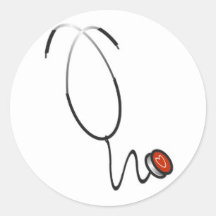 Adesivo Camisetas e presentes do estetoscópio
