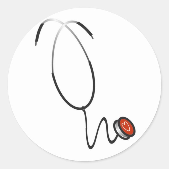 Adesivo Camisetas e presentes do estetoscópio (Frente)