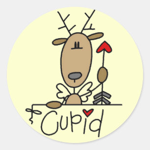 Adesivo Camisetas e Presentes do Renas Cupido