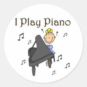 Adesivo Camisetas e Presentes Eu To Co Piano