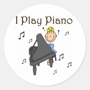 Adesivo Camisetas e Presentes Eu Tooco Piano