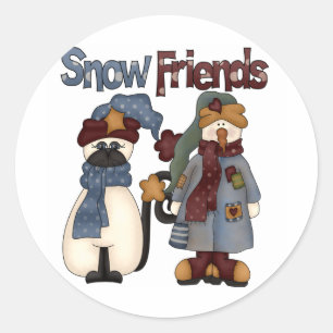 Adesivo Camisetas e presentes para amigos da neve