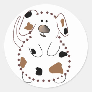 Adesivo Camisetas e presentes para cães de desenho animado