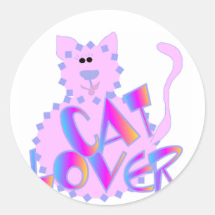 Adesivo Camisetas e presentes para gatos-do-rosa