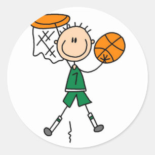 Adesivo Camisetas e Presentes para Jogador de Basquete Mas