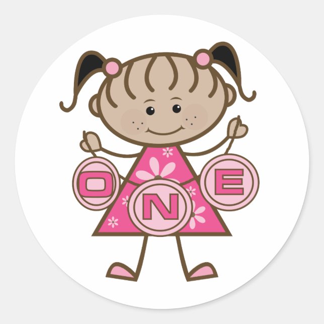 Adesivo Camisetas e presentes para primeiros aniversarios  (Frente)