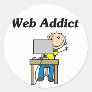 Adesivo Camisetas e Presentes para Viciados em Web