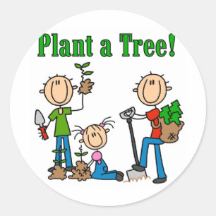 Adesivo Camisetas e Presentes Plante uma Árvore