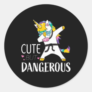 Adesivo Camisetas engraçadas de karatê para meninas fofas 