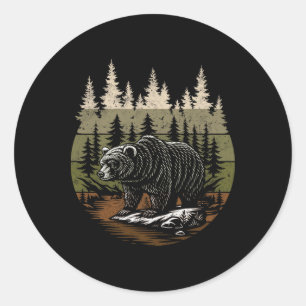 Adesivo Camisetas Gráficas da Natureza Masculinas Ursos Vi