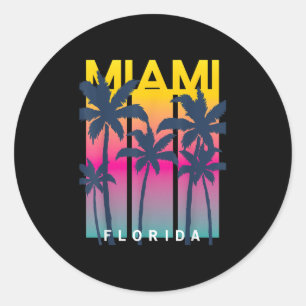 Adesivo Camisetas Gráficas De Design legal De Miami Flórid