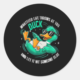 Adesivo Camisetas Gráficas Pato Engraçado Homens Mulheres