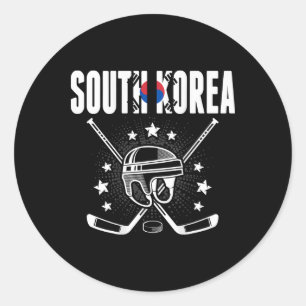 Adesivo Camisola de Fãs de Hóquei no Gelo da Coreia do Sul