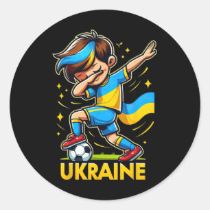 Adesivo Camisola infantil Dabbing Ukraina de futebol com U